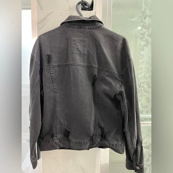 Hollister, Small Denim Ripped Jacket - Picture 2 of 2